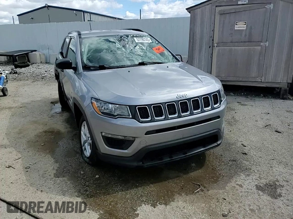 2017 Jeep Compass Sport с VIN 3C4NJDAB7HT656026, выставлен на аукционе Copart как лот 57790745 с пробегом Не указан миль и На запчасти • Non repairable. История ставок и продаж доступна на DreamBid. Изображение 14.