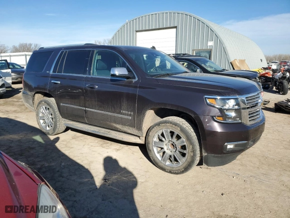 2015 Chevrolet Tahoe LTZ with VIN 1GNSCCKC8FR105759, listed as a Copart auction lot 43473465 with 117,922 mi miles and Salvage Title. Bid and sale history available at carsss.com. Image 4.