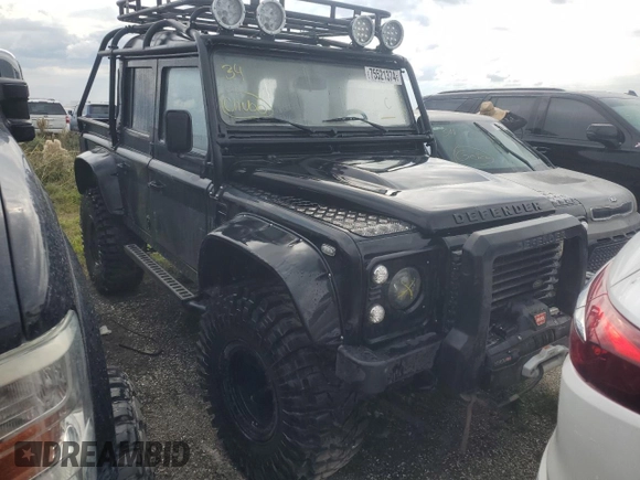 1994 Land Rover Defender with VIN SALLDHMF8MA941901, listed as a Copart auction lot 75521374 with Not provided miles and Salvage title. Bid and sale history available at DreamBid. Image 4.