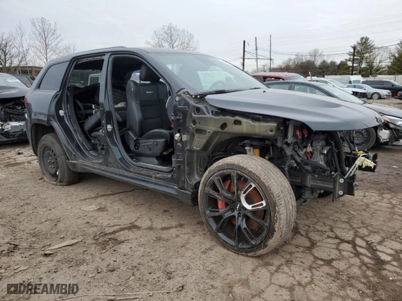 2021 Jeep Grand Cherokee SRT with VIN 1C4RJFDJXMC626315, listed as a Copart auction lot 45098185 with 0 mi miles and Salvage Title. Bid and sale history available at carsss.com. Image 4.