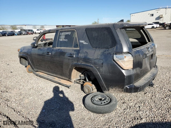 2022 Toyota 4Runner TRD Off Road with VIN JTEPU5JRXN6007051, listed as a Copart auction lot 80087773 with 0 mi miles and Salvage Title. Bid and sale history available at carsss.com. Image 2.