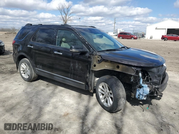 2013 Ford Explorer XLT with VIN 1FM5K8D80DGA03777, listed as a Copart auction lot 51846485 with 166,859 mi miles and Salvage Title. Bid and sale history available at carsss.com. Image 4.