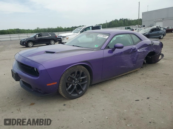 2019 Dodge Challenger SXT z VIN 2C3CDZAGXKH716960, wystawiony jako Copart lot #57473655 z przebiegiem 64 293 mil mil oraz Szkoda całkowita • Salvage title. Historia ofert i sprzedaży dostępna na DreamBid. Obrazek 1.