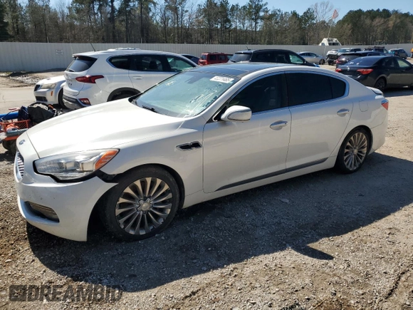 2017 Kia K900 Luxury with VIN KNALW4D42H6035399, listed as a Copart auction lot 46071465 with 111,051 mi miles and Clean Title. Bid and sale history available at carsss.com. Image 1.