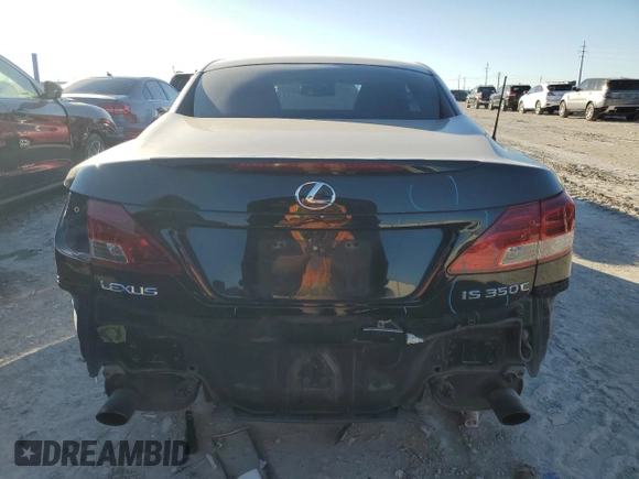 2010 Lexus IS 350 C with VIN JTHFE2C28A2504255, listed as a Copart auction lot 43643865 with 173,127 mi miles and Salvage title. Bid and sale history available at DreamBid. Image 6.