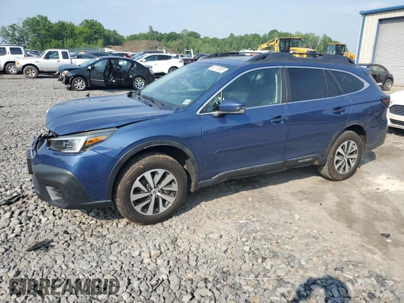 2021 Subaru Outback Premium with VIN 4S4BTAFC5M3101218, listed as a Copart auction lot 58710095 with 48,700 mi miles and Salvage title. Bid and sale history available at DreamBid. Image 1.