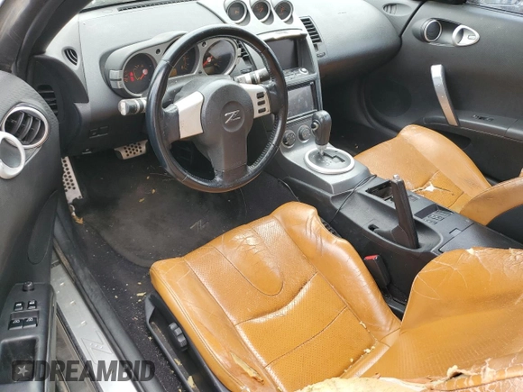 2003 Nissan 350Z Enthusiast with VIN JN1AZ34D93T100919, listed as a Copart auction lot 53083435 with 183,435 mi miles and Clean Title. Bid and sale history available at carsss.com. Image 8.