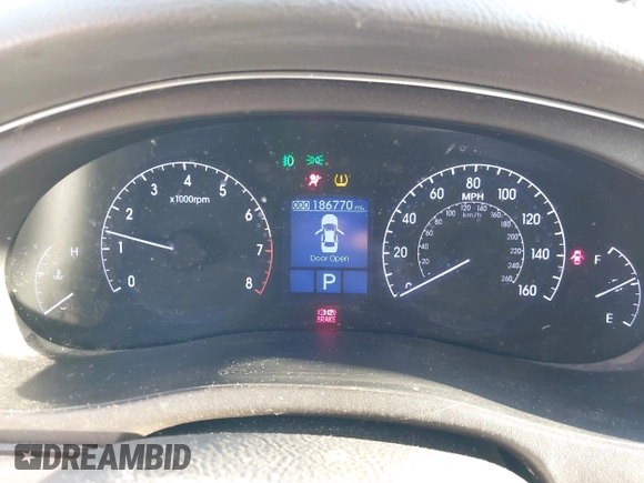2013 Hyundai Genesis 3.8L with VIN KMHGC4DD0DU237513, listed as a IAAI auction lot 41329930 with 186,770 mi miles and . Bid and sale history available at DreamBid. Image 7.