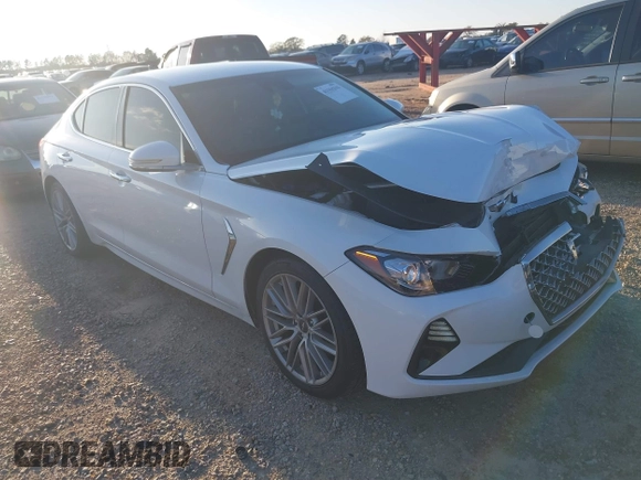 2020 Genesis G70 2.0T with VIN KMTG64LA8LU056386, listed as a IAAI auction lot 41164341 with 48,943 mi miles and . Bid and sale history available at DreamBid. Image 1.