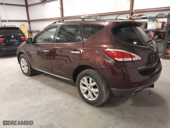 2013 Nissan Murano SL with VIN JN8AZ1MW0DW315659, listed as a IAAI auction lot 41156756 with 222,989 mi miles. Bid and sale history available at carsss.com. Image 3.