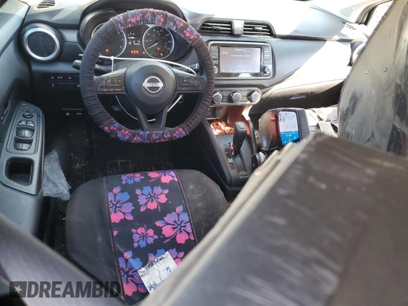 2024 Nissan Versa S with VIN 3N1CN8DV7RL862153, listed as a Copart auction lot 46821475 with 20,950 mi miles and Non Repairable. Bid and sale history available at DreamBid. Image 8.