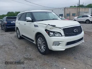 2016 Infiniti QX80 with VIN JN8AZ2NE1G9125934, listed as a IAAI auction lot 42475776 with 148,796 mi miles and . Bid and sale history available at DreamBid. Image 1.