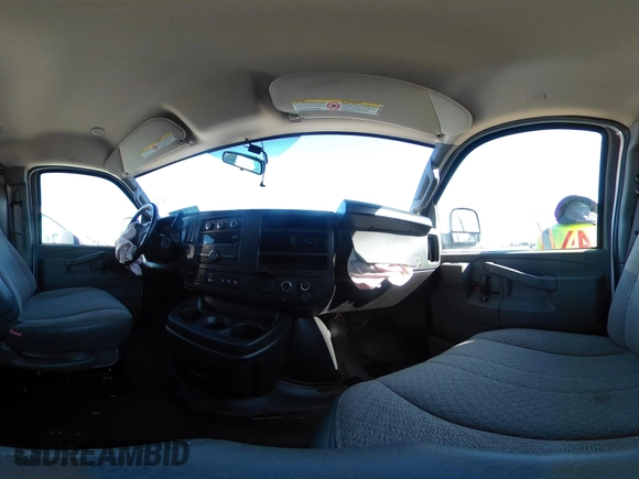 2023 Chevrolet Express Cargo with VIN 1GCWGAFP9P1211380, listed as a IAAI auction lot 42654475 with 58,429 mi miles and . Bid and sale history available at DreamBid. Image 21.