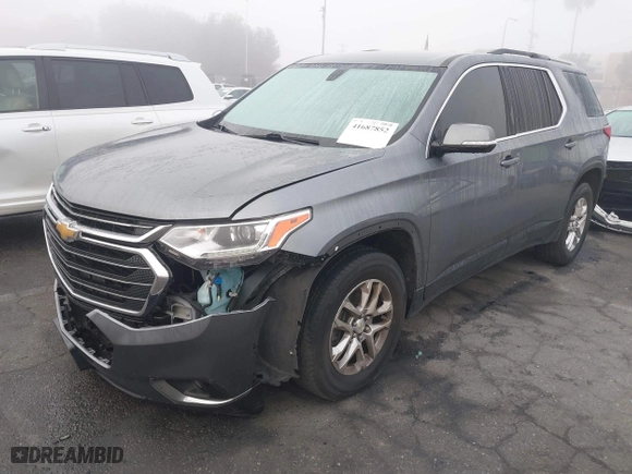 2018 Chevrolet Traverse LT Cloth with VIN 1GNERGKWXJJ214423, listed as a IAAI auction lot 41687852 with 96,127 mi miles. Bid and sale history available at carsss.com. Image 17.