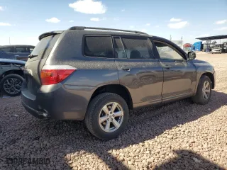 2008 Toyota Highlander with VIN JTEDS41AX82043928, listed as a Copart auction lot 48082405 with 83,339 mi miles and Salvage Title. Bid and sale history available at carsss.com. Image 3.