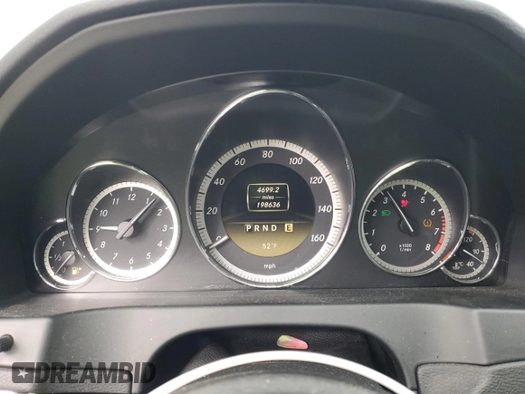 2012 Mercedes-Benz E 350 with VIN WDDKJ5KB6CF170307, listed as a Copart auction lot 49098755 with 198,636 mi miles and Salvage Title. Bid and sale history available at DreamBid. Image 9.