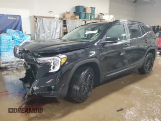 2024 GMC Terrain SLE with VIN 3GKALTEGXRL389530, listed as a Copart auction lot 49180525 with 5,271 mi miles and Salvage Title. Bid and sale history available at carsss.com. Image 1.