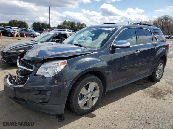 2014 Chevrolet Equinox LT with VIN 2GNFLFE39E6370473, listed as a Copart auction lot 52023715 with 119,864 mi miles and Salvage Title. Bid and sale history available at carsss.com. Image 1.