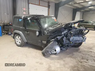 2020 Jeep Wrangler Sport S z VIN 1C4GJXAGXLW118347, wystawiony jako Copart lot #45292845 z przebiegiem Nie podano mil oraz Szkoda całkowita • Salvage title. Historia ofert i sprzedaży dostępna na DreamBid. Obrazek 4.