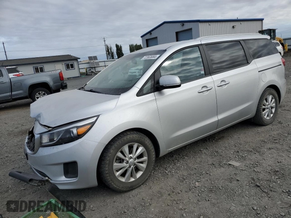 2016 Kia Sedona LX with VIN KNDMB5C13G6088465, listed as a Copart auction lot 72363684 with 89,018 mi miles and Salvage Title. Bid and sale history available at DreamBid. Image 1.