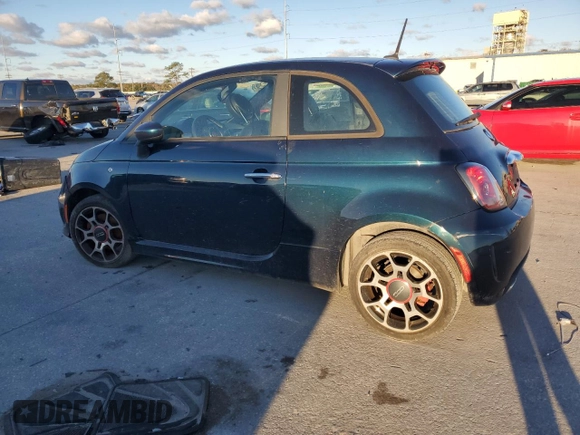 2013 FIAT 500 Turbo with VIN 3C3CFFHH5DT607243, listed as a Copart auction lot 84547324 with 0 mi miles and Salvage Title. Bid and sale history available at carsss.com. Image 2.