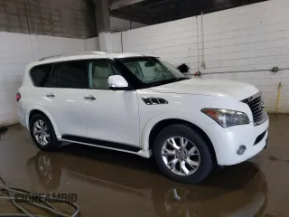 2011 Infiniti QX56 7-passenger with VIN JN8AZ2NE5B9005076, listed as a Copart auction lot 71878064 with 174,359 mi miles and Clean Title. Bid and sale history available at carsss.com. Image 4.