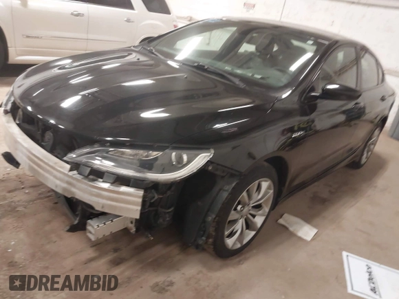 2015 Chrysler 200 S with VIN 1C3CCCBBXFN557664, listed as a IAAI auction lot 41933511 with 97,017 mi miles. Bid and sale history available at carsss.com. Image 2.
