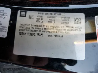 2015 Cadillac ATS Coupe Luxury AWD with VIN 1G6AH1RX2F0115326, listed as a Copart auction lot 84489304 with 98,875 mi miles and Salvage Title. Bid and sale history available at carsss.com. Image 12.
