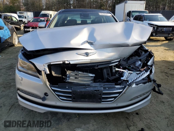 2017 Genesis G80 3.8L с VIN KMHGN4JE4HU191844, выставлен на аукционе Copart как лот 43649535 с пробегом 66 256 миль миль и Списание • Salvage title. История ставок и продаж доступна на DreamBid. Изображение 5.