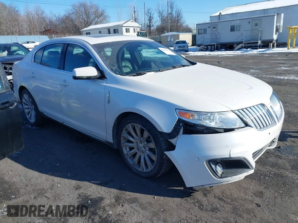 2010 Lincoln MKS w/EcoBoost with VIN 1LNHL9FT8AG609454, listed as a IAAI auction lot 41404502 with 42,154 mi miles. Bid and sale history available at carsss.com. Image 1.