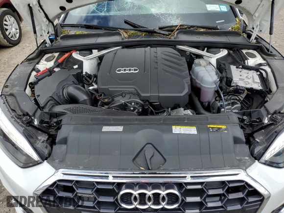 2022 Audi A5 Sportback S line Premium Plus z VIN WAUFACF59NA018118, wystawiony jako Copart lot #55637735 z przebiegiem 34 568 mil mil oraz Szkody całkowita. Historia ofert i sprzedaży dostępna na DreamBid. Obrazek 11.