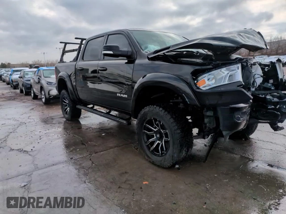 2022 Ram 1500 Big Horn with VIN 1C6SRFFTXNN314498, listed as a Copart auction lot 51780115 with 19,913 mi miles and Salvage Title. Bid and sale history available at carsss.com. Image 13.