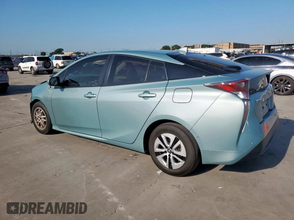 2018 Toyota Prius Two with VIN JTDKBRFU8J3058715, listed as a Copart auction lot 53636015 with 76,808 mi miles and Salvage Title. Bid and sale history available at DreamBid. Image 2.