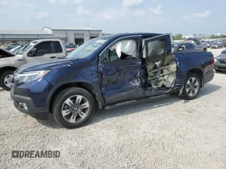 2019 Honda Ridgeline RTL-T with VIN 5FPYK3F69KB033438, listed as a Copart auction lot 59023585 with 82,856 mi miles and Salvage title. Bid and sale history available at DreamBid. Image 1.