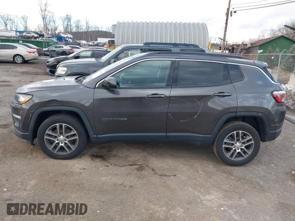 2019 Jeep Compass Latitude with VIN 3C4NJDBB1KT839413, listed as a IAAI auction lot 41437378 with 66,595 mi miles and . Bid and sale history available at DreamBid. Image 14.