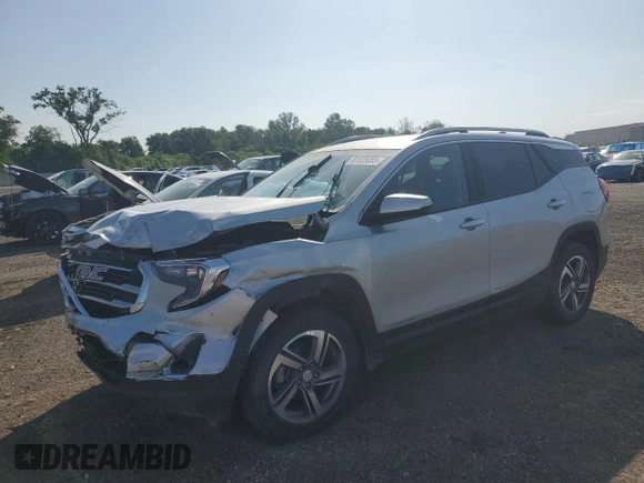 2020 GMC Terrain SLT with VIN 3GKALVEV1LL312790, listed as a Copart auction lot 61825055 with 135,858 mi miles and Salvage title. Bid and sale history available at DreamBid. Image 1.