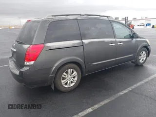 2008 Nissan Quest S with VIN 5N1BV28U98N121410, listed as a IAAI auction lot 41563570 with 139,883 mi miles. Bid and sale history available at carsss.com. Image 4.