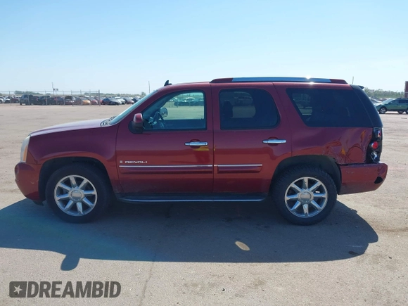 2008 GMC Yukon Denali with VIN 1GKFK63858J161835, listed as a IAAI auction lot 42228567 with 157,879 mi miles and . Bid and sale history available at DreamBid. Image 14.
