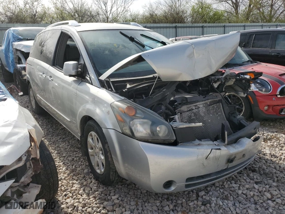2009 Nissan Quest SL with VIN 5N1BV28U89N100405, listed as a Copart auction lot 48771665 with 0 mi miles and Salvage Title. Bid and sale history available at carsss.com. Image 4.
