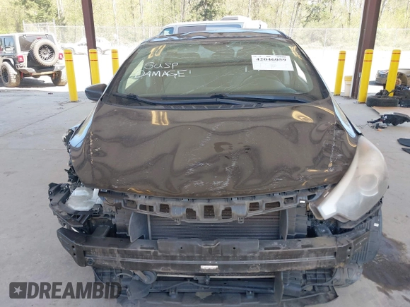 2015 Kia Forte LX with VIN KNAFK4A60F5290540, listed as a IAAI auction lot 42046059 with 107,232 mi miles. Bid and sale history available at carsss.com. Image 13.
