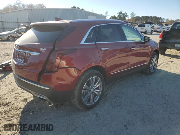2023 Cadillac XT5 FWD Premium Luxury with VIN 1GYKNCRS8PZ216887, listed as a Copart auction lot 82563534 with 17,275 mi miles and Salvage Title. Bid and sale history available at carsss.com. Image 3.