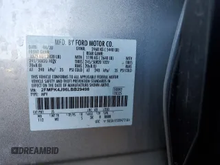 2020 Ford Edge SEL with VIN 2FMPK4J96LBB29498, listed as a Copart auction lot 48541825 with 75,548 mi miles and Salvage Title. Bid and sale history available at carsss.com. Image 14.