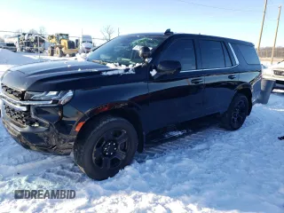 2021 Chevrolet Tahoe Commercial with VIN 1GNSCLED2MR375121, listed as a Copart auction lot 87924825 with 58,016 mi miles and Salvage Title. Bid and sale history available at carsss.com. Image 1.