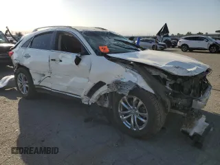 2013 Infiniti FX with VIN JN8CS1MU4DM140775, listed as a Copart auction lot 72224274 with Not Provided miles and Salvage Title. Bid and sale history available at carsss.com. Image 4.
