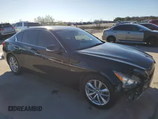 2017 Infiniti Q50 Signature Edition with VIN JN1EV7AP3HM735784, listed as a Copart auction lot 85597114 with 119,249 mi miles and Salvage Title. Bid and sale history available at DreamBid. Image 4.