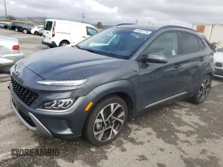 2023 Hyundai Kona Limited with VIN KM8K53A37PU994388, listed as a Copart auction lot 44437715 with 26,484 mi miles and Salvage Title. Bid and sale history available at carsss.com. Image 1.