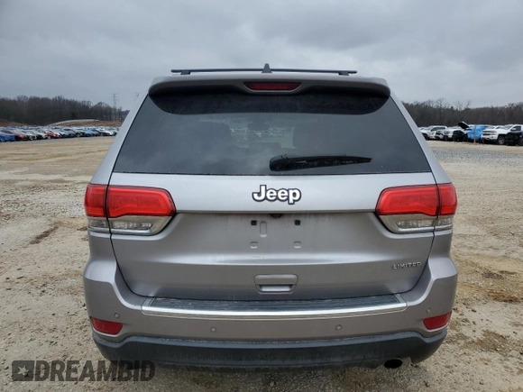 2017 Jeep Grand Cherokee Limited with VIN 1C4RJEBG9HC745612, listed as a Copart auction lot 43422025 with 179,660 mi miles and Salvage Title. Bid and sale history available at carsss.com. Image 6.