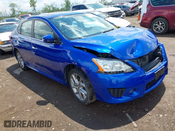 2015 Nissan Sentra SR with VIN 3N1AB7AP9FY362400, listed as a IAAI auction lot 42157078 with 65,186 mi miles and . Bid and sale history available at DreamBid. Image 1.
