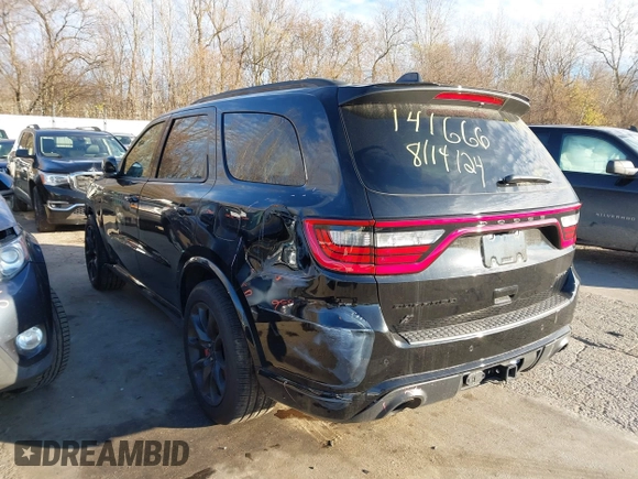 2023 Dodge Durango SRT 392 Premium with VIN 1C4SDJGJ9PC693449, listed as a IAAI auction lot 40796697 with 4,633 mi miles and . Bid and sale history available at DreamBid. Image 3.