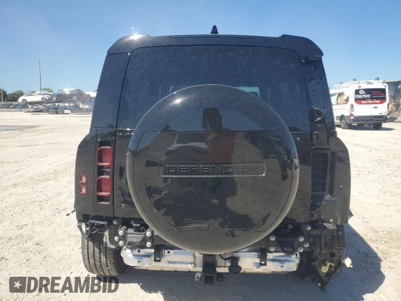 2024 Land Rover Defender X-Dynamic SE with VIN SALE27EU2R2351734, listed as a Copart auction lot 49209105 with 6,087 mi miles and Salvage title. Bid and sale history available at DreamBid. Image 6.